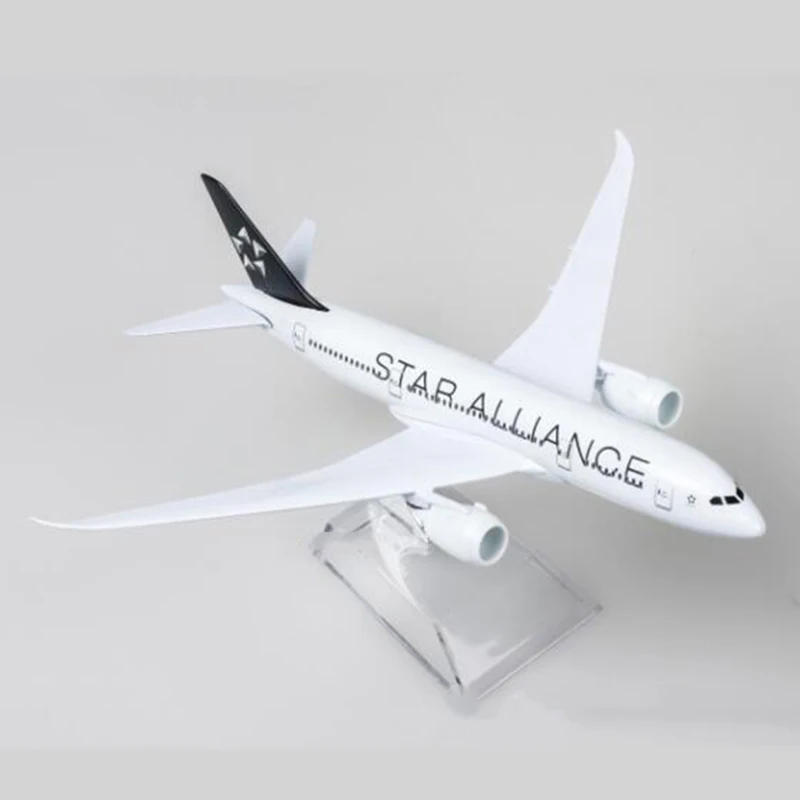 18 см B787 звезда Airlliance авиакомпании модель полученная литьём под давлением 1:300