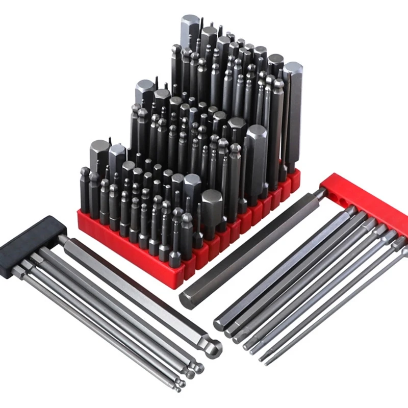 

S2 Alloy Steel Hexagon Socket Ball Head Electric Screwdriver Bit Set Hand Tool K9FA
