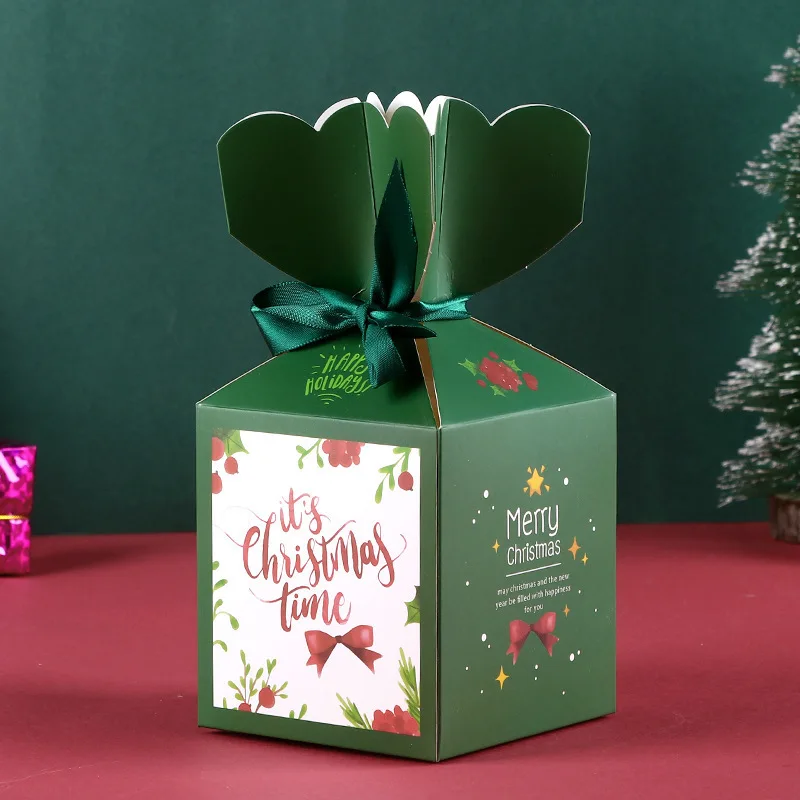 

5pcs Christmas theme candy box, safe fruit box, children's day party gift box, wedding decoration, birthday party supplies