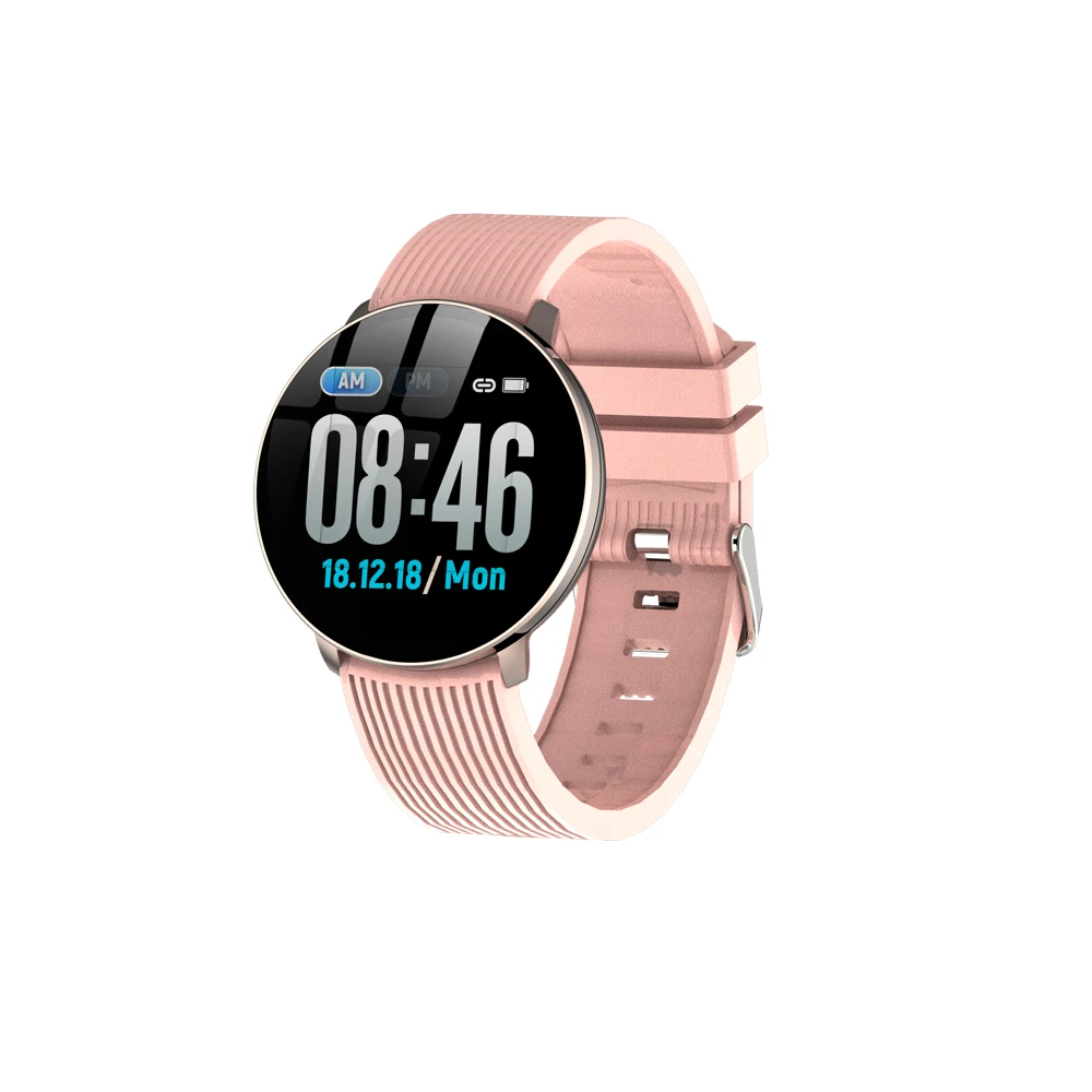 FELYBY LV18 модные умные часы спортивный браслет IP67 водонепроницаемый монитор сердечного ритма мониторинг сна для IOS Android - Цвет: Черный