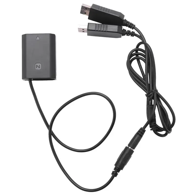 

Np-Fz100 Dummy Battery Dc Coupler Dual Usb Adapter For Sony A7Iii A9 A7Riii A7Siii Dslr Camera