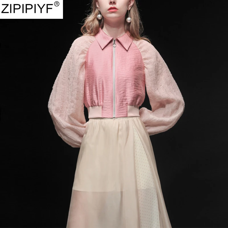 2020 весенний комплект из 2 предметов женская новая модная короткая куртка с