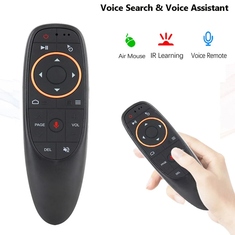 

G10S Pro Voice Remote Controller 2.4G Wireless Air Mouse Gyroscope IR Learning Remote for Android TV Box
