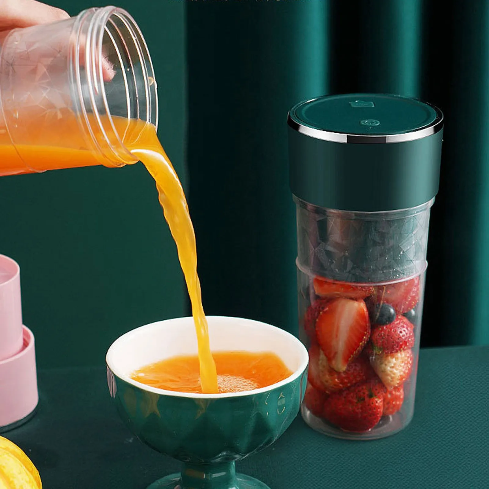 Портативная мини соковыжималка многофункциональный блендер одного размера с