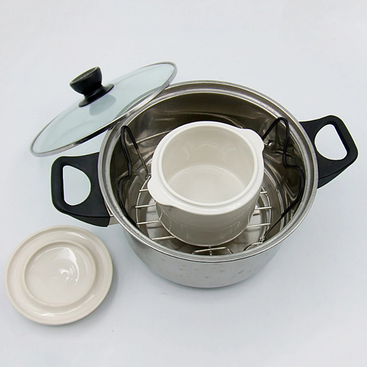 Instant Pot Trivet с ручками для 6 или 8 Quart аксессуары из нержавеющей стали скороварка