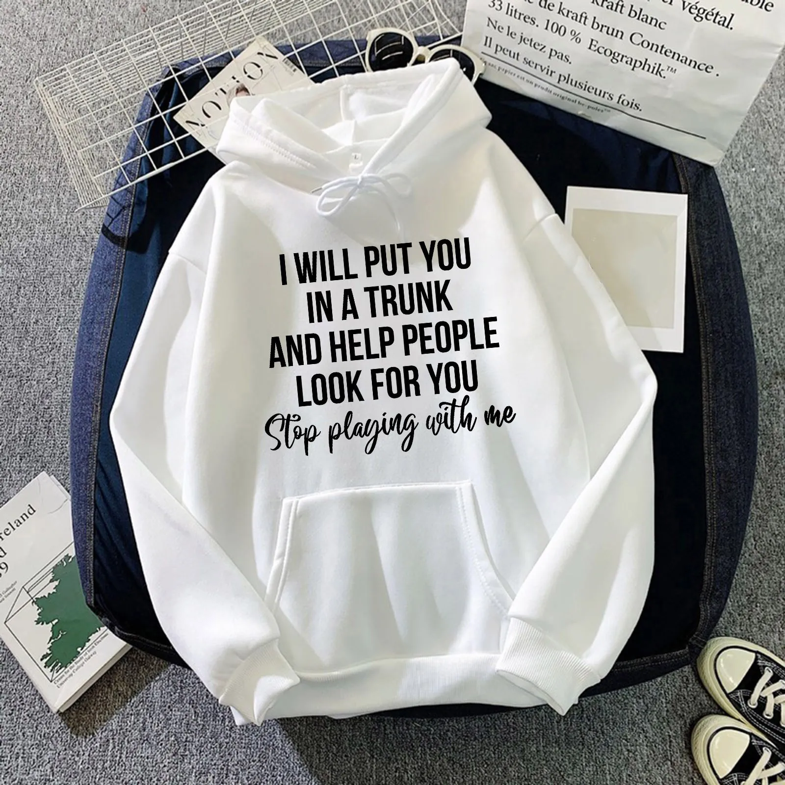 

Women's Oversize Sweatshirt Letter Print Long-sleeved Sweatshirt Casual Blouse Pullover Winter Polerones Sudaderas Mujer