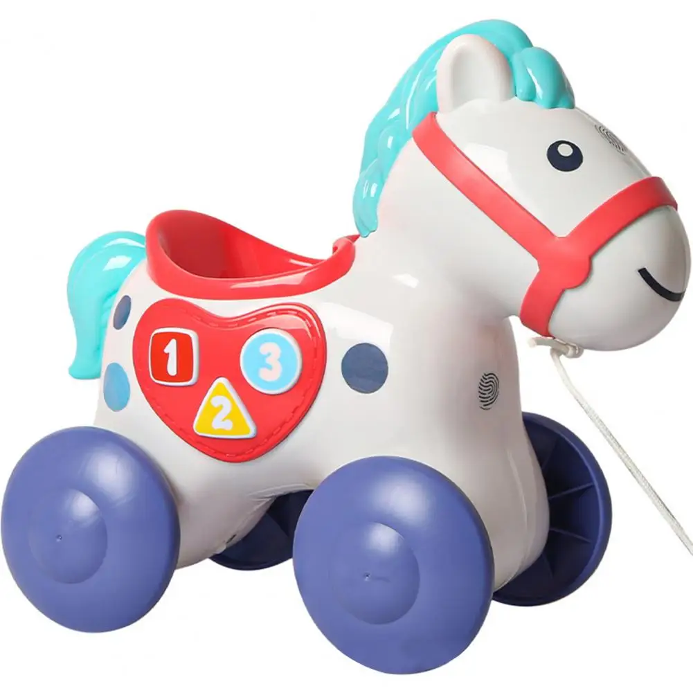 Push Pull Toy Cartoon Animal Shape Early Education Safe Horse Along Walking for Gift | Игрушки и хобби