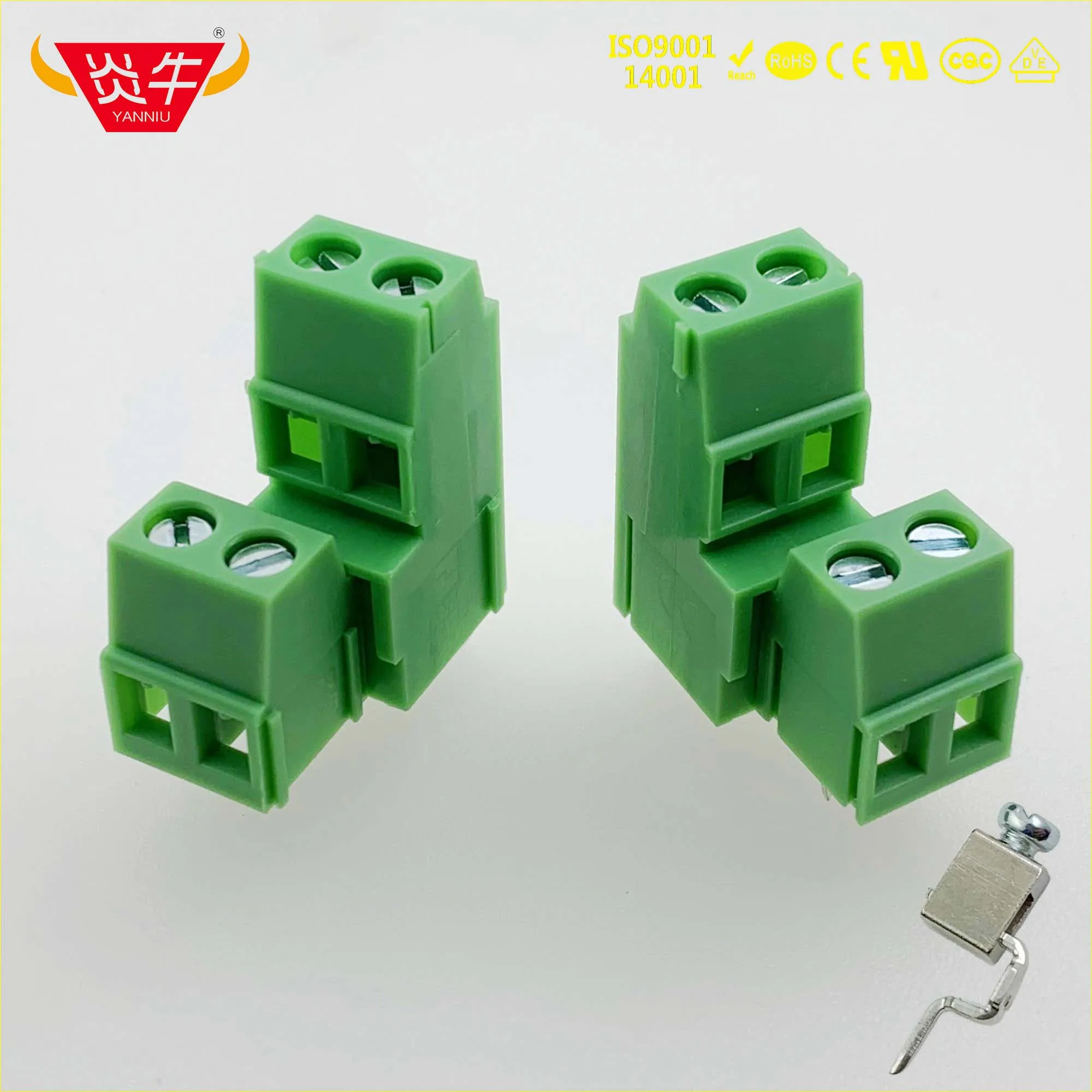 KF128A 5,0 2P 3P PCB универсальные Винтовые клеммные блоки DG500A KF128HL 5,0 мм 2PIN 3PIN MKKDS 1,5/3-5,08-1725041 PHOENIX DEGSON