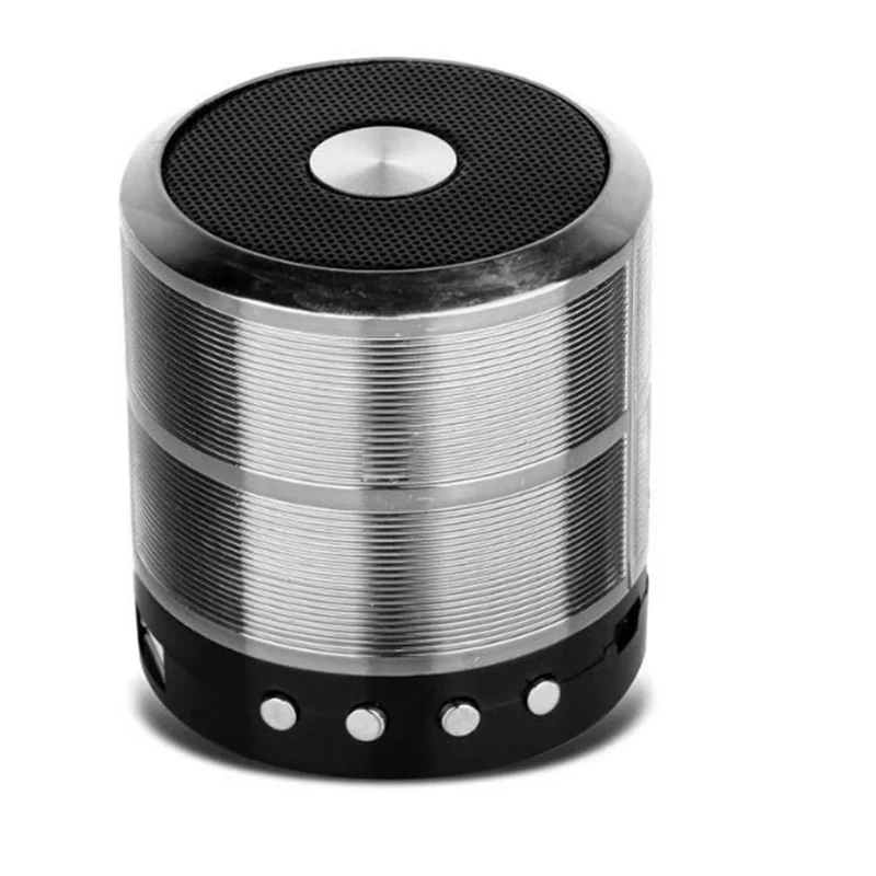 Беспроводной bluetooth динамик металлический Мини Портативный звук с микрофоном TF
