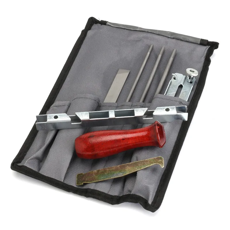 

8pcs/Set Chain Saw Sharpening Kit Files Guide Kit Chainsaw File Tool Set Guide Bar File Instructions Hand Tool Kits