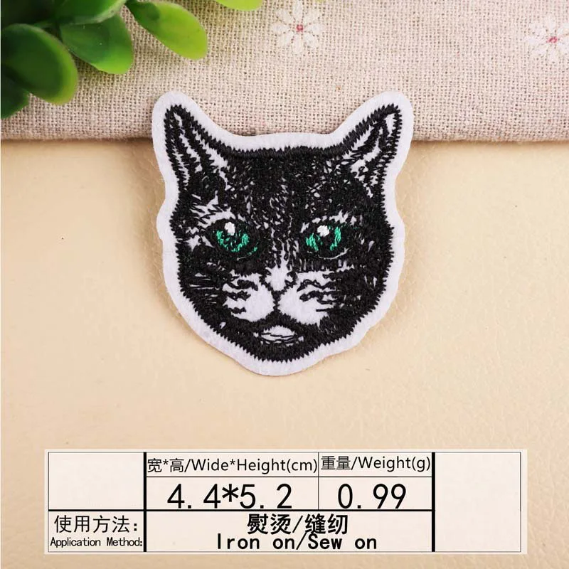 1 шт. нашивка с вышивкой в виде животного термоклейкие нашивки для пришивания