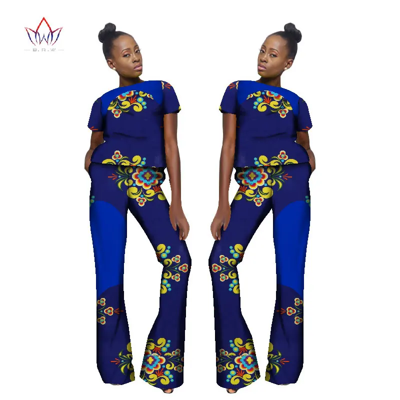 Модный женский комплект в нигерийском стиле с принтом Дашики короткий топ и