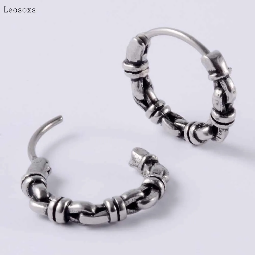 Кольцо Leosoxs из нержавеющей стали с закрученными листьями украшение для Пирсинга