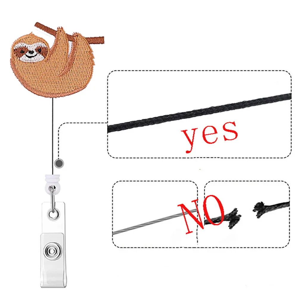 

Fashion Cute Animal Retractable Nurse Badge Reel Clip Badge Holder Students Doctor Id Card Holder