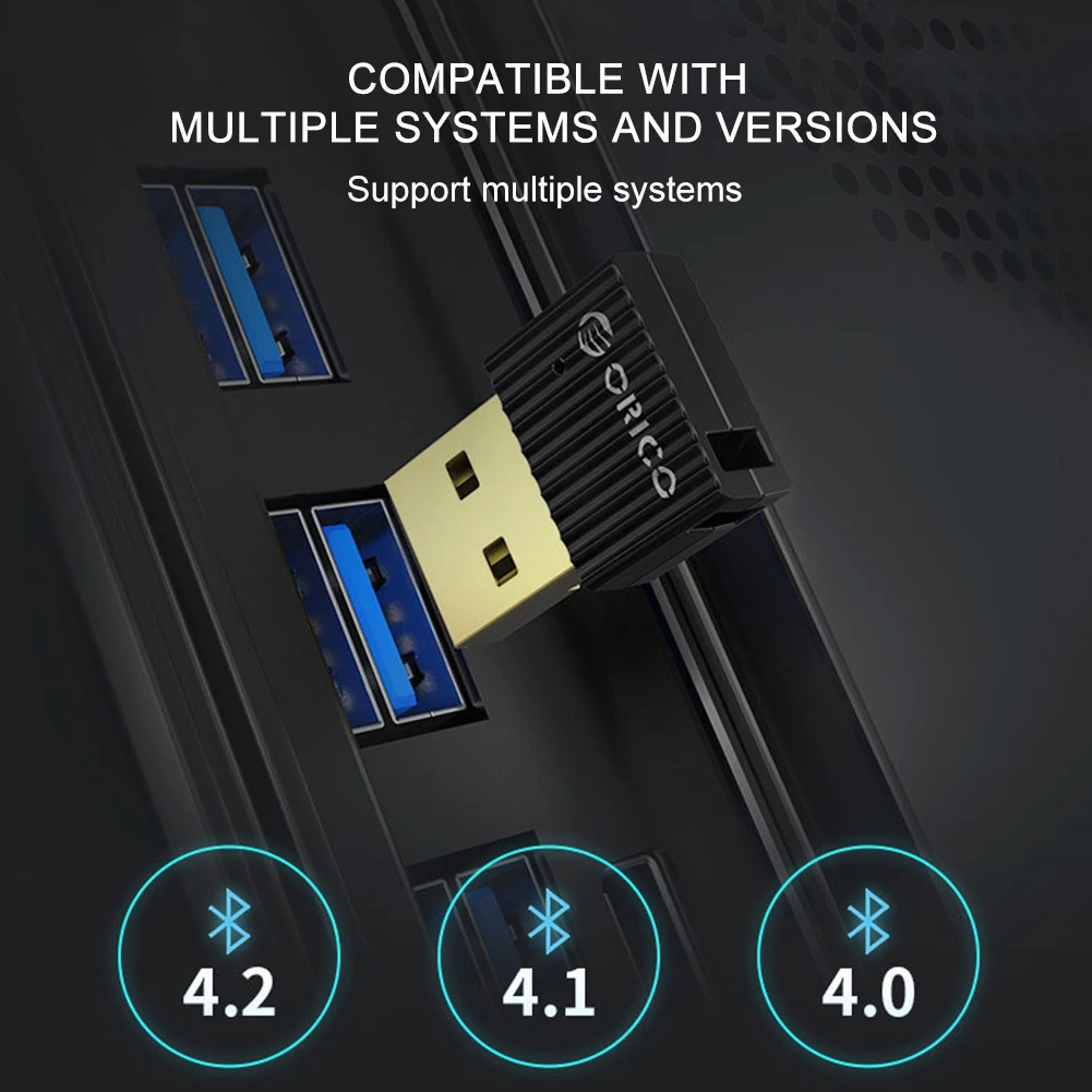 

Travel Receiver Mini Wireless Dongle Portable USB Adapter Stable Bluetooth 5.0 Plastic High Sensitivity Transmitter Home Office