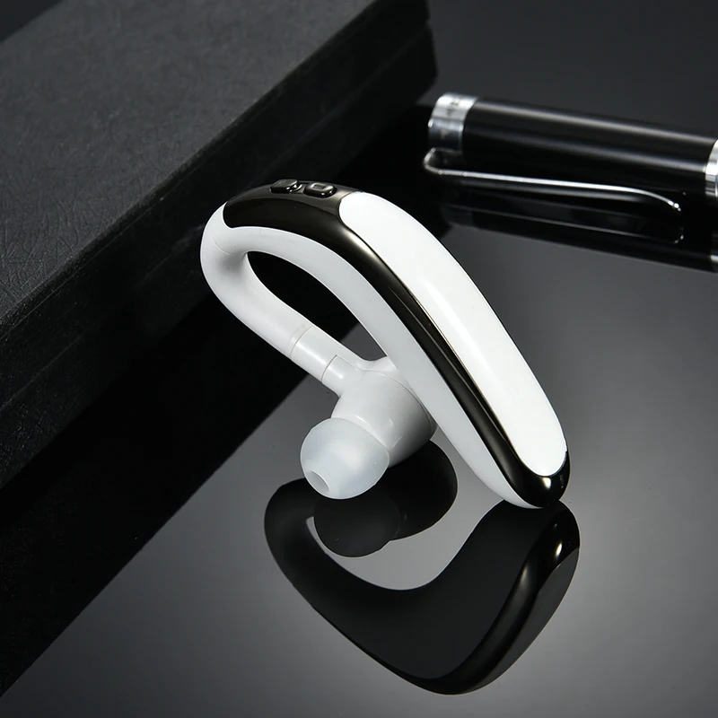 Белый H500 Bluetooth V5.0 привод наушники беспроводной крючок дизайн удобный мобильный телефон чередование вкладыши для левого/правого уха гарнитура - Цвет: Белый