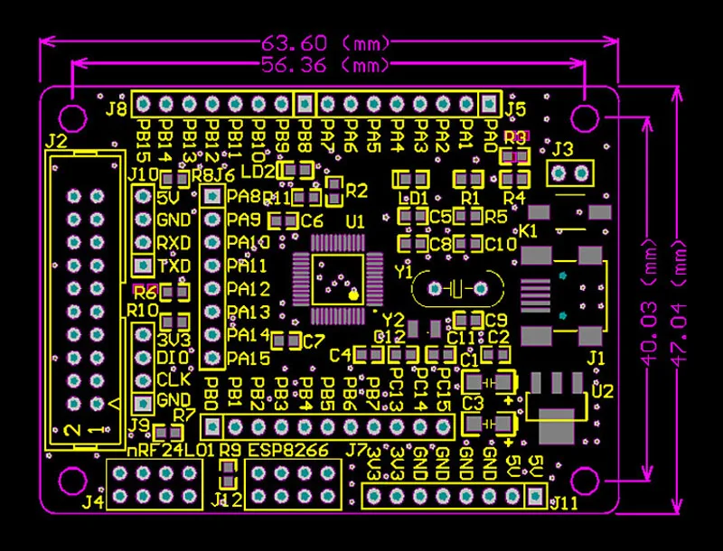 Плата для разработки nRF24L01 WiFi ESP8266 STM32F103C8T6 основная плата ARM | Электронные