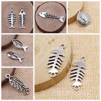 charms for jewelry making kit pendant diy jewelry accessories fish bone charms