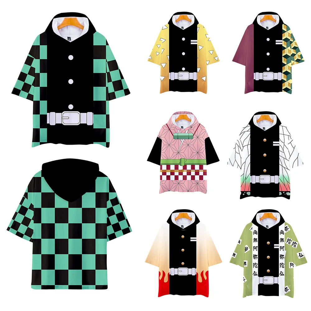 

Demon Slayer футболка толстовки Kawaii Cartoon Blade of Ghost Graphic Kimetsu No Yaiba аниме клинок демона крутая футболка