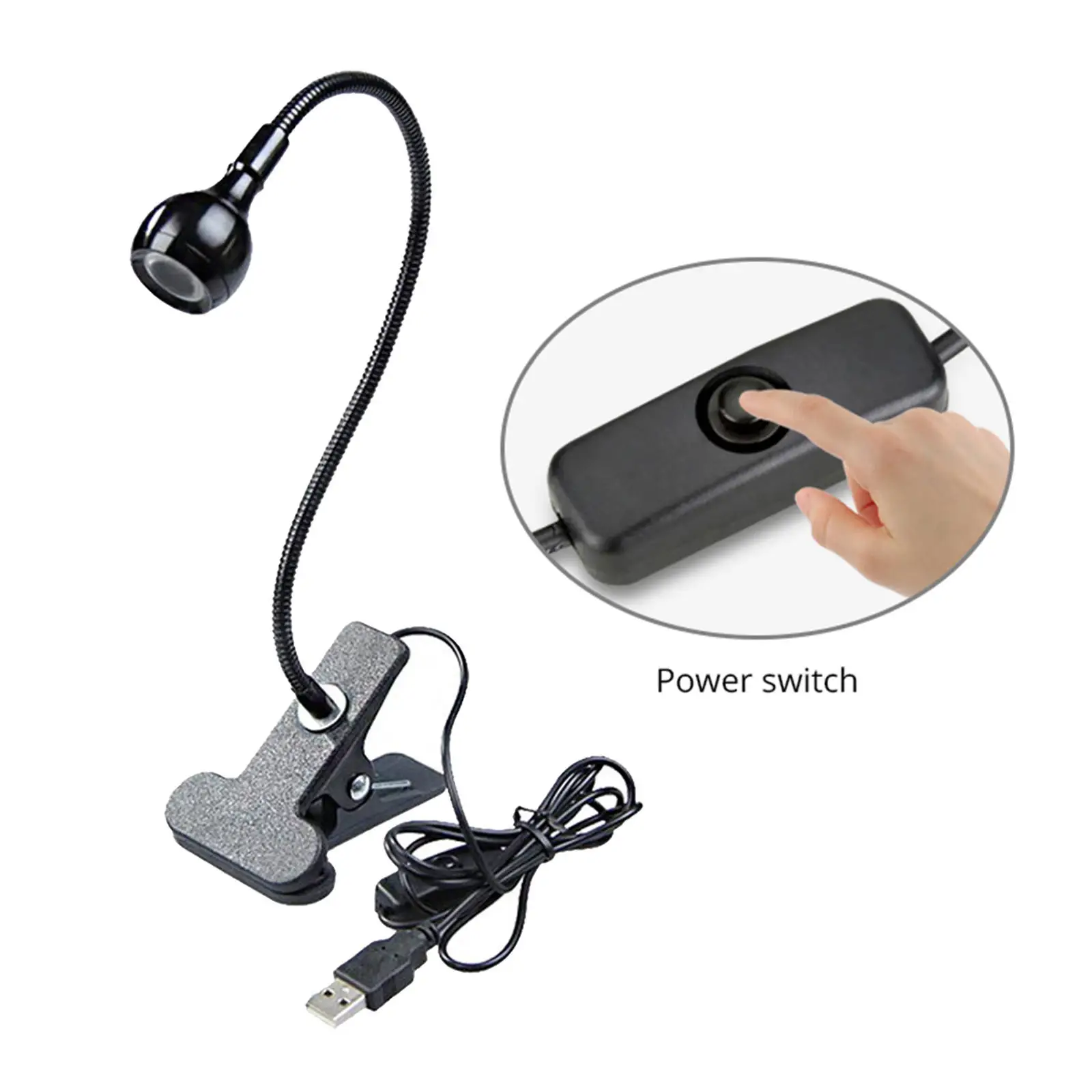 LED Desk Lamp with Clamp Eye-Caring Swing Arm Light Dimmable Table for Home Office 4 Brightness Study | Освещение