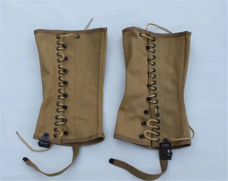 Леггинсы в армейском стиле времен Второй мировой войны брезентовые для