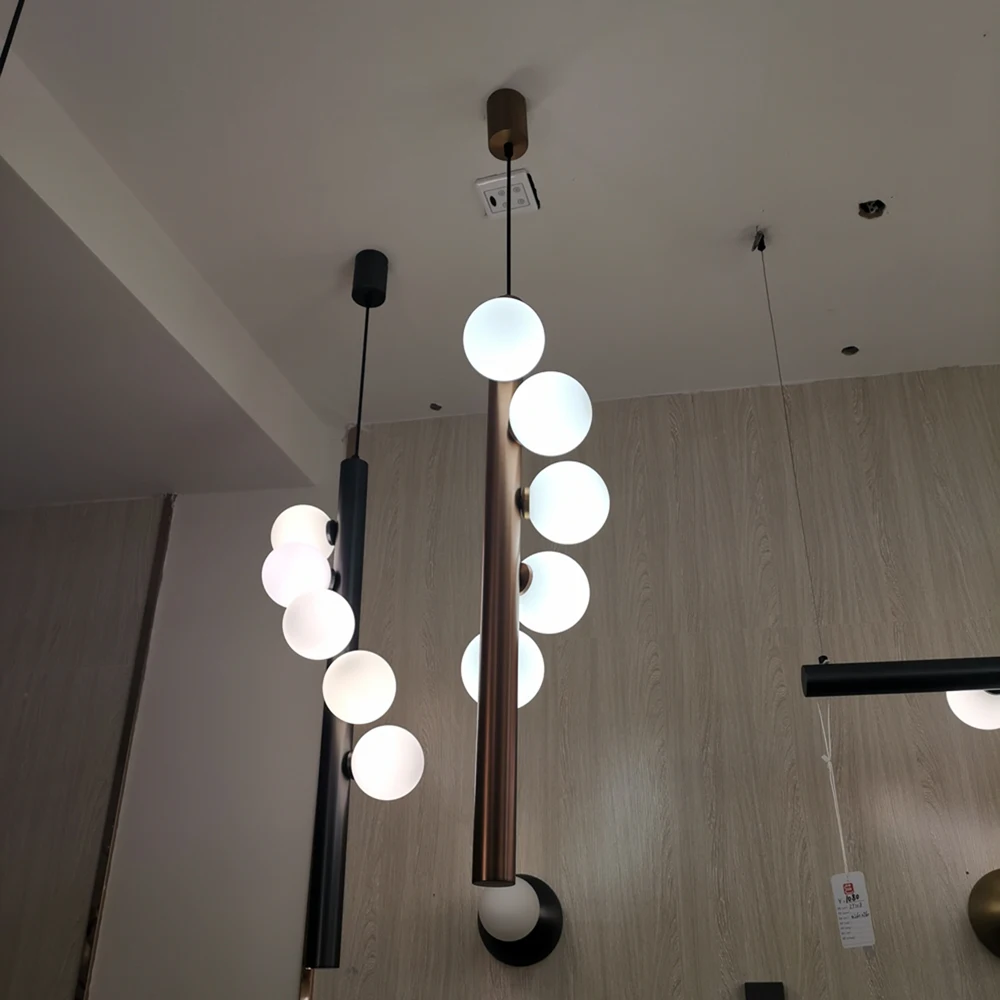 Новая современная люстра освещение светодиодный Стекло лампа AC110V 220v Гостиная