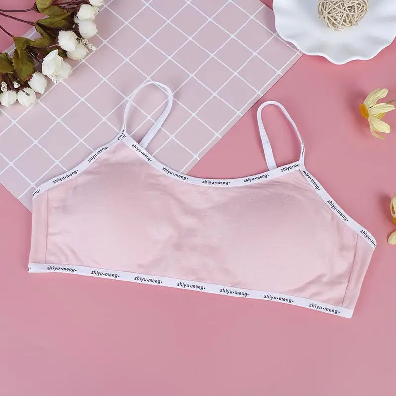 Модное подростковое нижнее белье для девочек топы с оборками на груди удобное