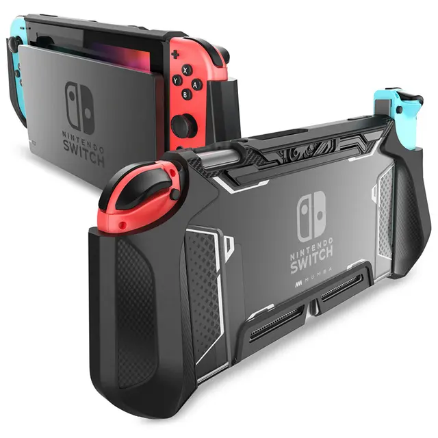 For Nintendo Switch Case MUMBA Series Blade TPU Grip Protective Cover Dockable Case Compatible with Console & Joy-Con Controller 1