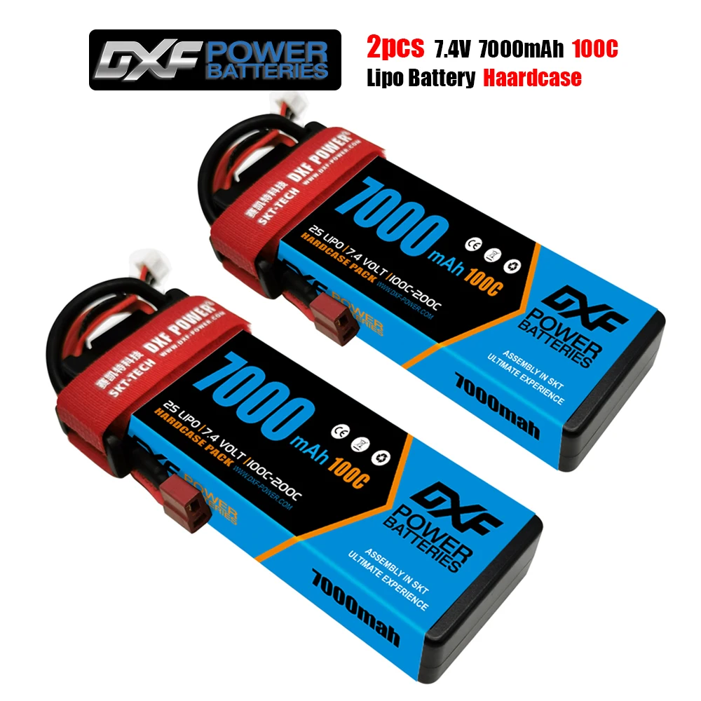 Литий-полимерный аккумулятор DXF 2S 3S 4S 7 4 В 11 1 14 8 в 7000 мАч 6750 6500 5200 XT60 для