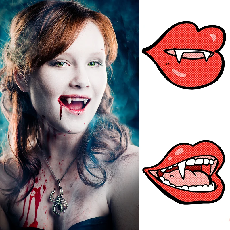 

1 Pairs Vampire Fangs Teeth Dentures Props Halloween Decor Costume Props Resin False Teeth Horror Festival Party DIY Decoration