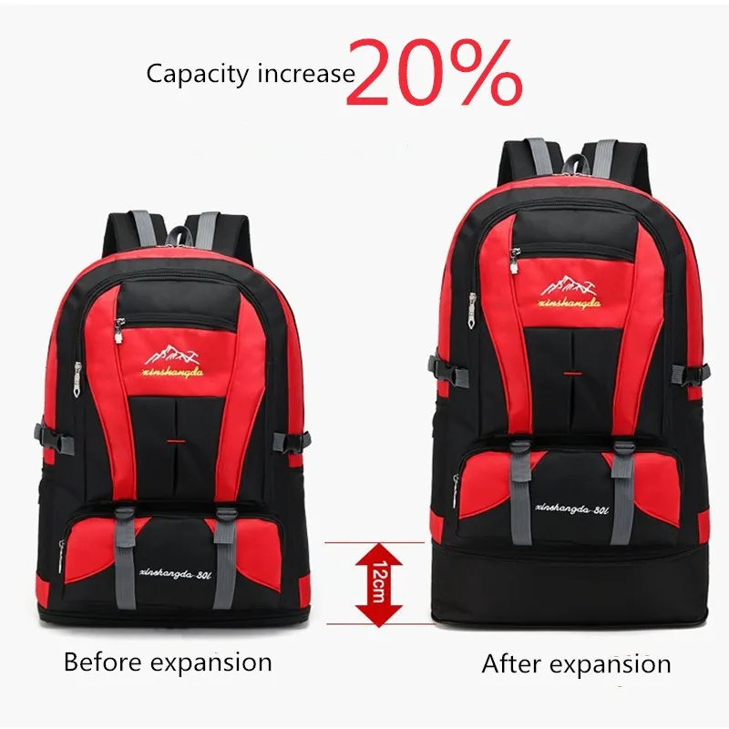 Походные рюкзаки 80 л удлиненный водонепроницаемый дорожный горный рюкзак сумки