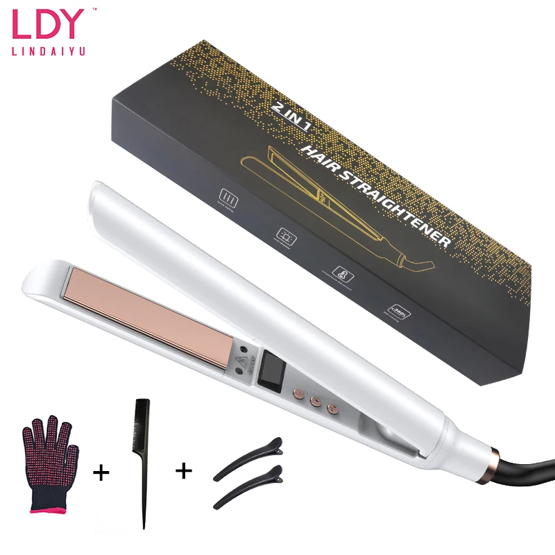 

Professional Electric Hair Straightener And Curling Iron 2 In 1 Hair Straightener Flat Iron Styling Tool