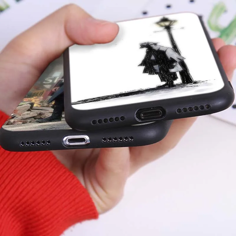 Чехол Шерлок Холмс для iPhone 7 11 pro max XR X 6S 8 XS MAX 6 plus SE 5S Прозрачный мягкий силиконовый