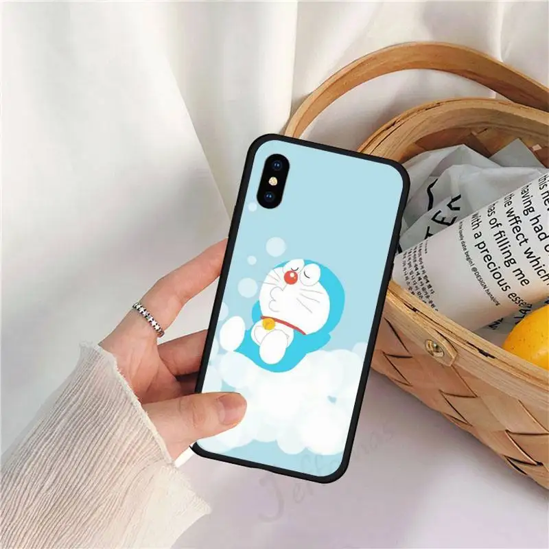 

Japanese anime Doraemon cute cat Phone Case for iPhone 11 12 pro XS MAX 8 7 6 6S Plus X 5S SE 2020 XR