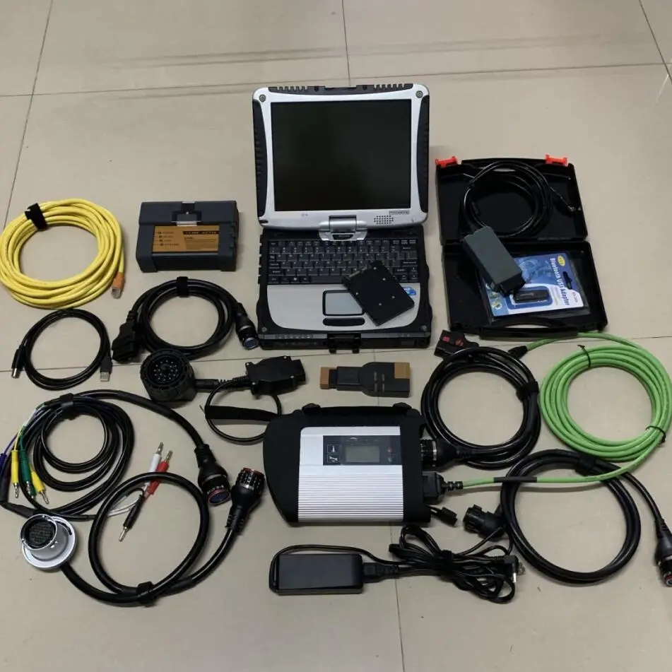 Диагностический инструмент MB Star C4 для BMW ICOM A2 vas5054a odis 3 дюйма установленный с 1 ТБ SSD