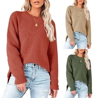 new women fashion solid color ball appliques knitting sweater ladies long sleeve casual sweaters chic pullovers tops