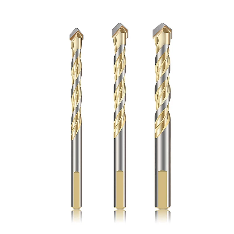 

7-Piece Drill Bit Set With Storage Case For Drilling Metal, Tile, Concrete, Brick, Glass, Plastic And Wood, 1/4 Inch, 5/16 Inch,