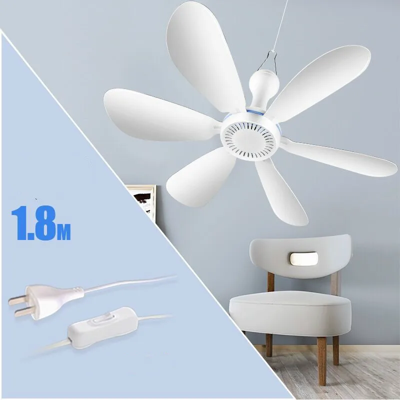 

220V 20w Electric fan ceiling fan ABS material 6fan blades Copper motor energy-saving fit 5-10 Square meter 165x70mm