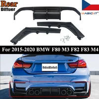 magickit psm style rear diffuser lip for bmw f80 m3 f82 m4 2015 2020 carbon fiber look