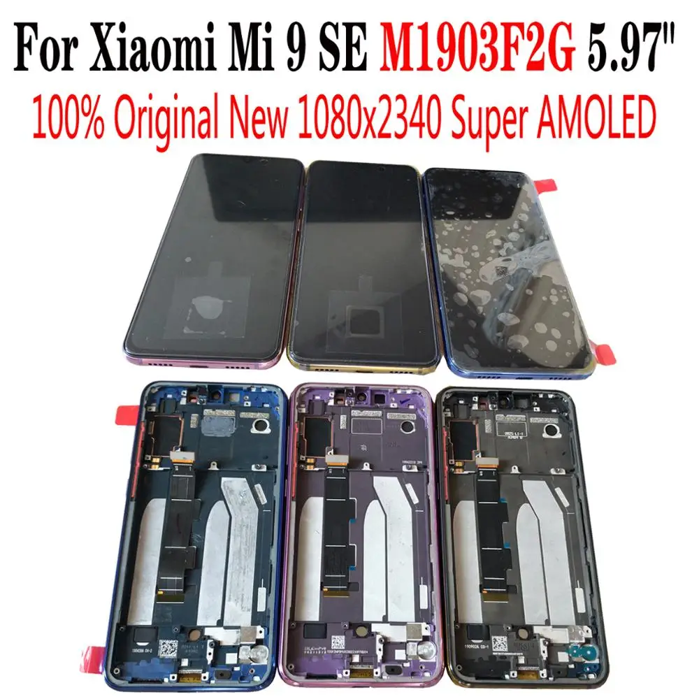 Shyueda 100% оригинальный новый супер AMOLED 1080x2340 для Xiaomi Mi 9 SE Mi9 M1903F2G 5 97 &quotЖК дисплей