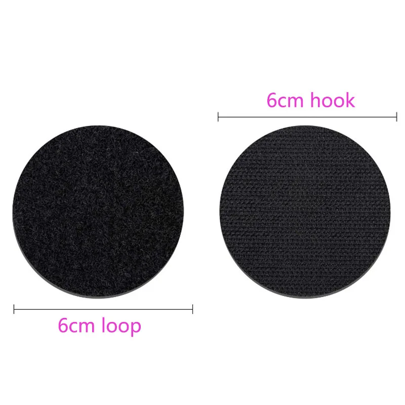 5-30Pairs Strong Self Adhesive Hook Loop Fastener Tape 60mm Nylon Magic Sticker Disc Velcros Round with Glue | Дом и сад
