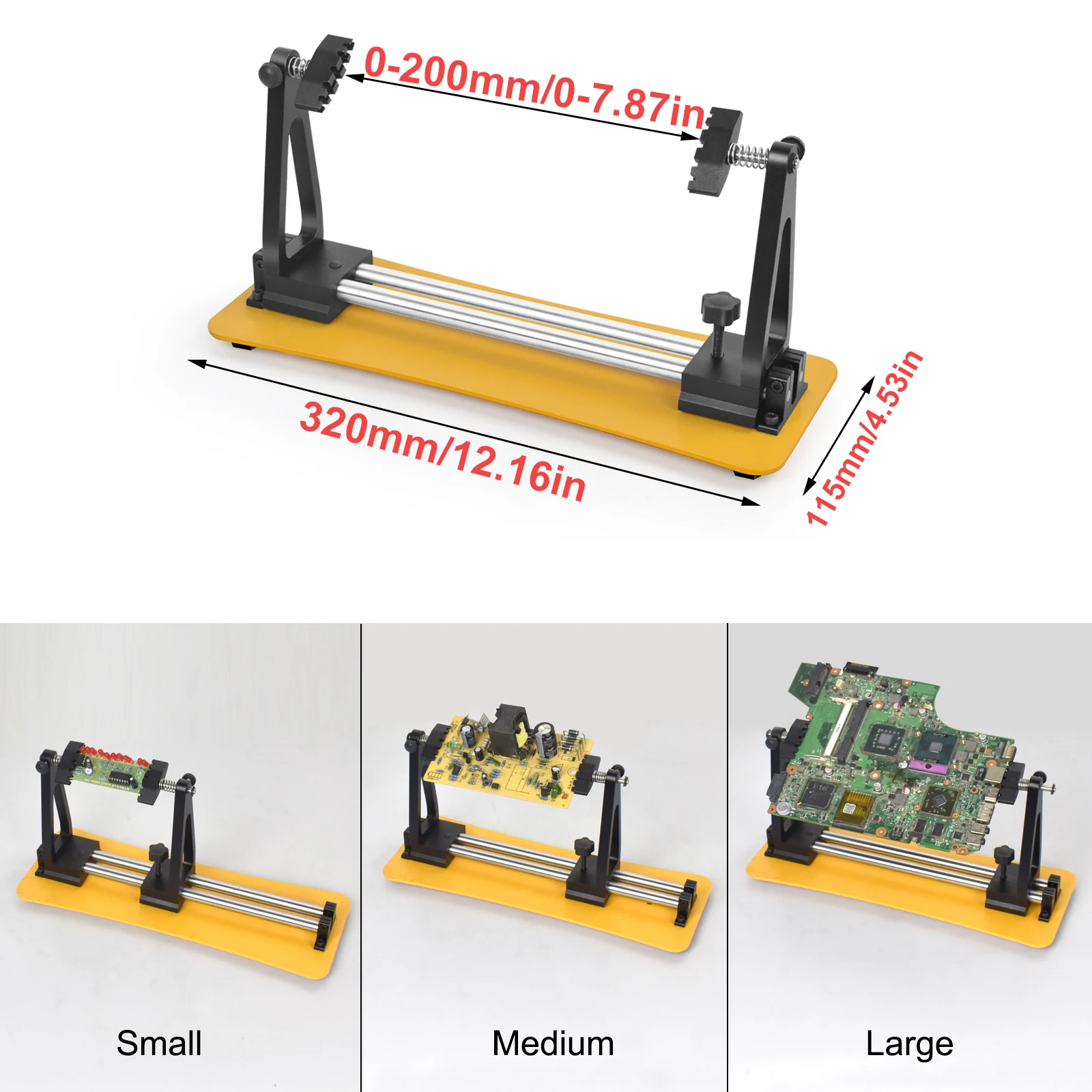 

NEWACALOX Soldering Helping Hand Adjustable PCB Circuit Board Fixture3X Welding Magnifier USB LED Lamp Repairing Lighting Tools