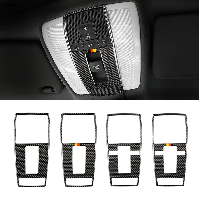 Для Mercedes Benz C E Class W204 W212 2010 2011 2012 углеродное волокно салона автомобиля Передняя рамка для чтения покрытие стикер для отделки