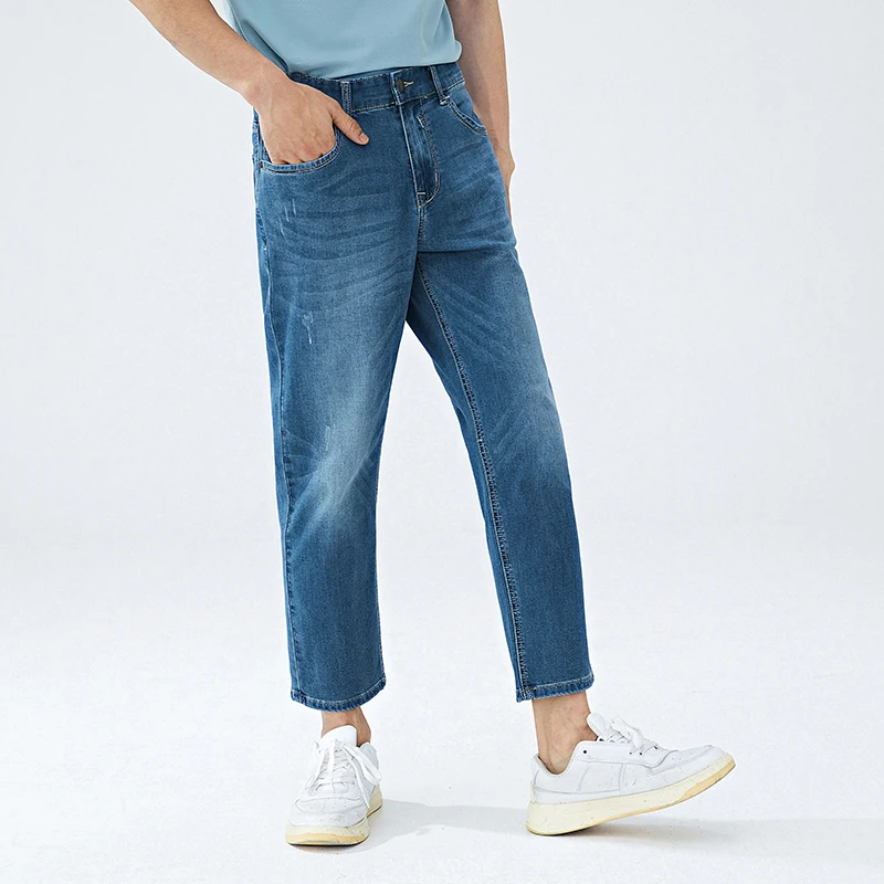 Джинсы Semir мужские летние повседневные удобные трендовые прямые 9 цветов