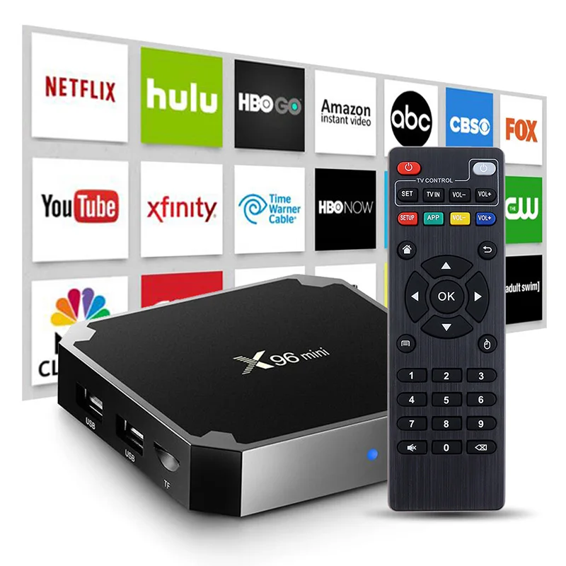 Телеприставка Smart Android 9 9,0 7,1 tv box четырехъядерный S905W Penta-Core Mali-450 RKMC медиаплеер 2G 16G