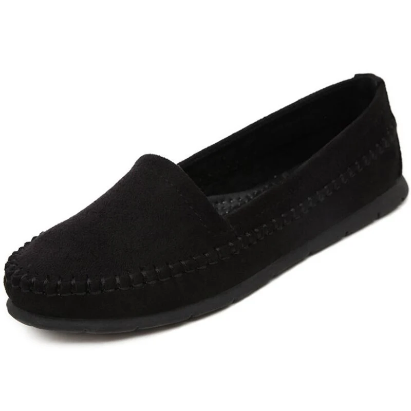 

new woman shoes Round head flat bottom foot single shoes female peas shoes lightweight breathable fashion walking shoes y853