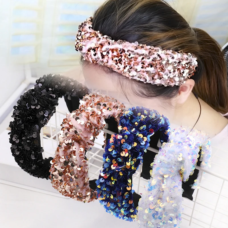 Повязка на голову женская толстый ободок с узлом Модный Элегантный мягкий