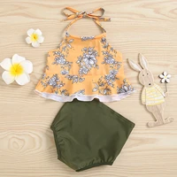 toddler baby girls swimsuit floral two piece swimwear beach bathing suit beach bathing baby swimwear for girls baby kleidung