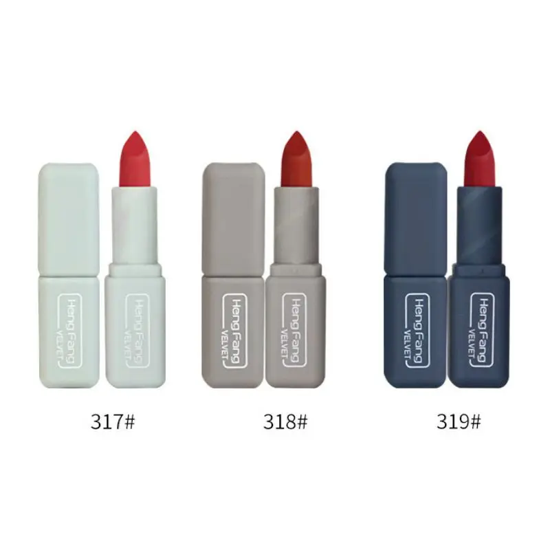3 шт./набор матовая бархатная туманообразная текстура шелковистая губная помада