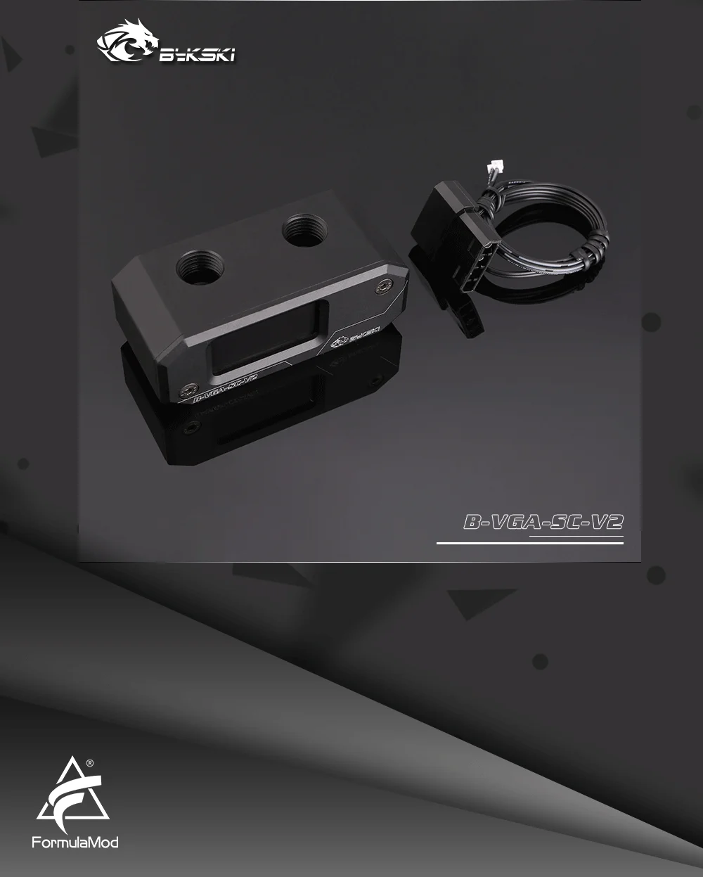 Bykski B-VGA-SC-V2, Bykski's GPU Блок мост цифровой дисплей термометр Замена модули, для Bykski's GPU блоки